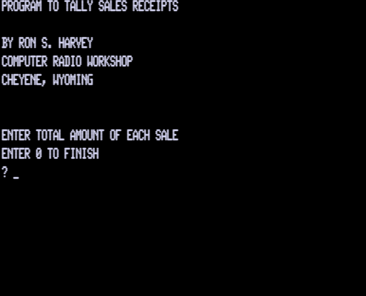 Screen shot